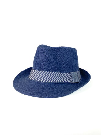 Pánsky tmavo-modrý slamený klobúk  A-53 