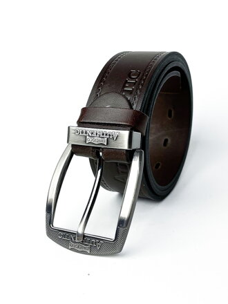 Ledergürtel für Herren, AUTHENTISCH, braun, 3,5 cm