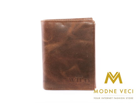 Pánska kožená peňaženka  N4-MHS hnedá
