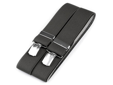 Herren Hosenträger Länge 120 cm Breite 3,5 cm Muster 650351 grau