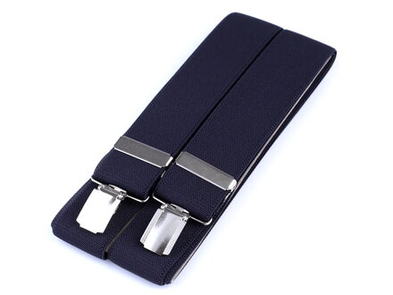 Herren Hosenträger Länge 120 cm Breite 3,5 cm Muster 650351 dunkelblau
