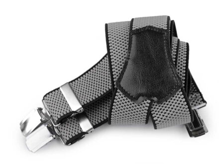 Herren Hosenträger Länge 120 cm Breite 3,5 cm Muster 650265 grau