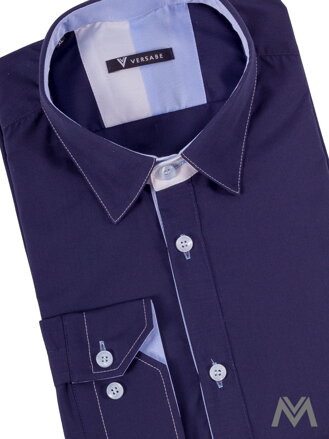 Herren Slim Fit Hemd VS-PK 1741 dunkelblau