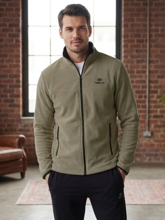 Flísovaná pánska mikina na zips TOMMY LIFE 