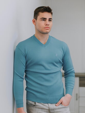 Man Pullover N04 hellblau