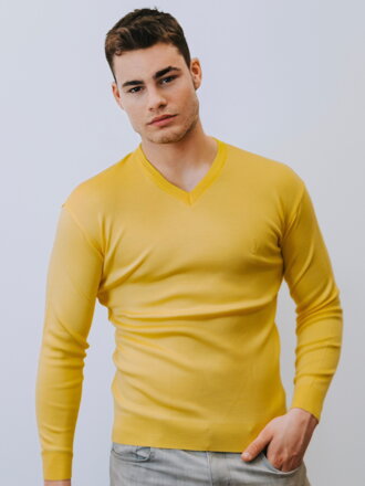 Man Pullover gelb 06