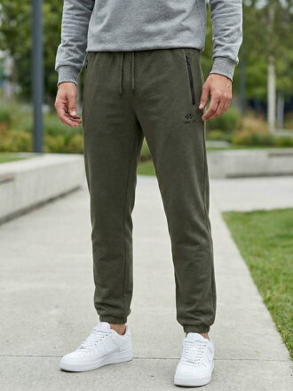 Pánske tmavo-zelené tepláky