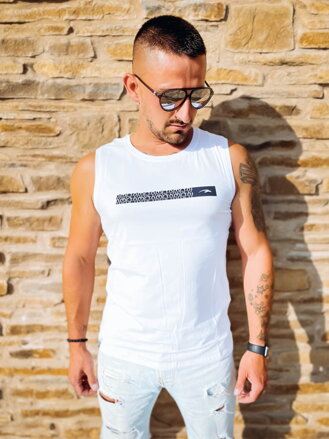 Herren-Tanktop mit weißer Aufschrift