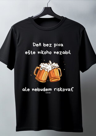 Śmieszna męska koszulka VSB PIVO
