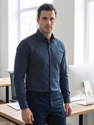 VERSABE Luxuriöses Herren Hemd aus Baumwolle SLIM FIT VS-PK-1721