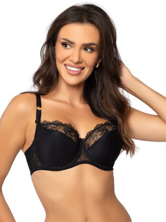 Dámska polovystúžená čierna podprsenka SIGNA