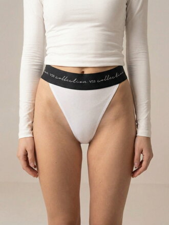 Bavlnené dámsky tangá nohavičky VSB ENYA biele