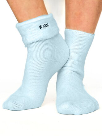Damensocken aus Baumwolle in Hellblau