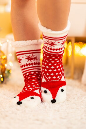 Damen-Thermosocken Fuchs in Rot