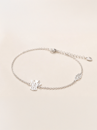 Damenarmband aus Chirurgenstahl mit Engel