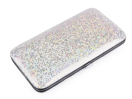 Maniküre im Etui mit Glitzer 840582 Silber