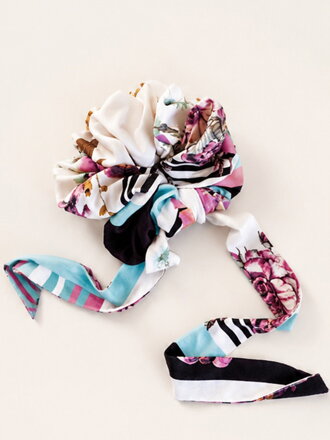 VSB Scrunchie farbiges Haargummi mit Muster