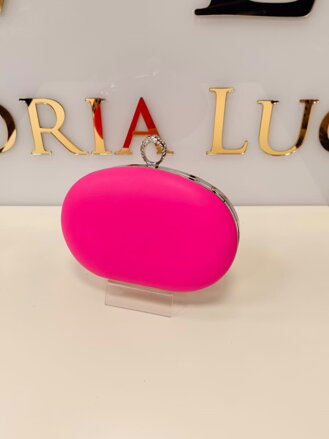 Luxusná dámska slávnostná kabelka v ružovej farbe