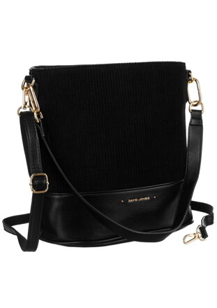 Damenhandtasche aus schwarzem Leder