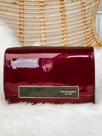 Damen Clutch-Handtasche Monnari- bordo mit glitzer