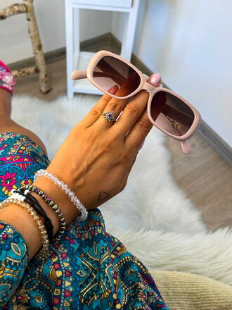 Luxus Damen Sonnenbrille in Rosa
