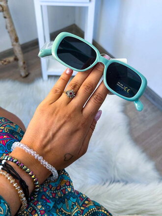 Damen Sonnenbrille mit Mentholrahmen