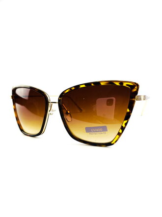 Damensonnenbrille mit Leopardenmuster - braun