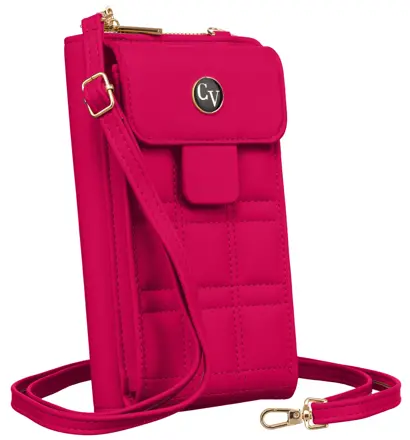 Damenbrieftasche mit Riemen M-16 Magenta