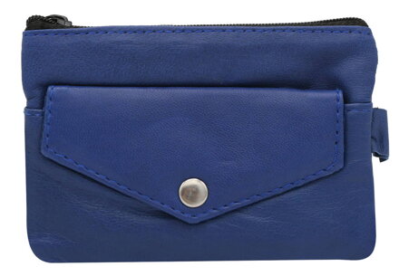 Modrá dámska kľúčenková peňaženka 