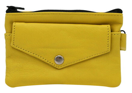 Peňaženka na kľúče v žltej farbe 