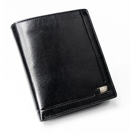 Herren Leder-Geldbörse Rovicky PC-028-BAR schwarz