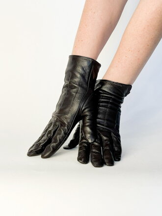 Heiße Schokoladen-Lederhandschuhe für Damen