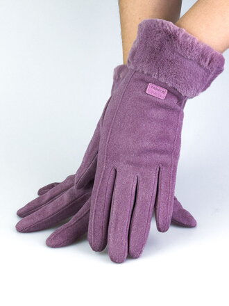 Dámské hřejivé rukavice na zimu fialové