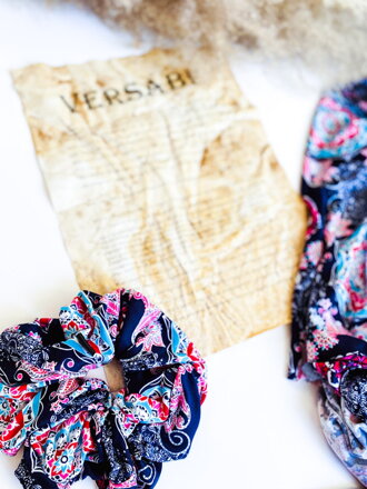 Scrunchie VSB buntes Haargummi mit Mandalamuster