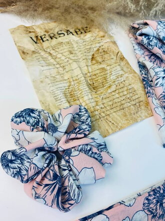 Scrunchie VSB farbiges Haargummi in zartem Rosa