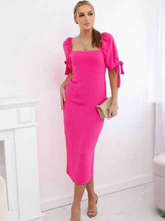 Damen Midi-Kleid ART2708 rosa