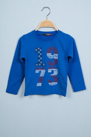 Kinder Langarm T-Shirt 1973 blau