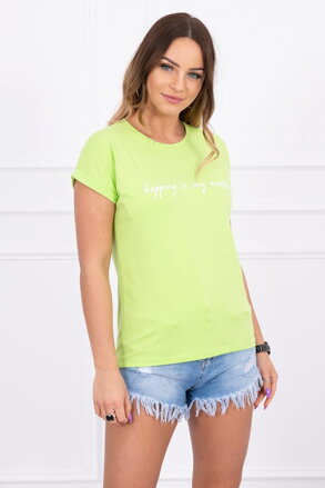Damen-T-Shirt mit der Aufschrift grün