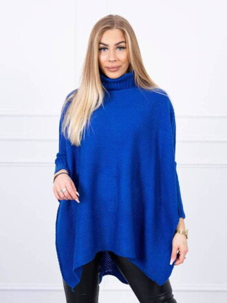 Pohodlný dámsky sveter 2019-30 modrý 