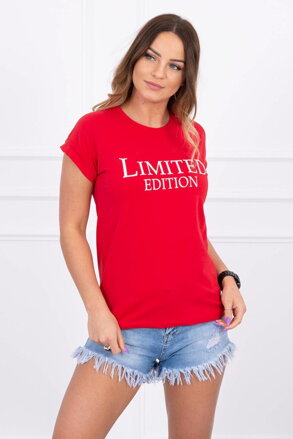Damen T-Shirt LIMITED EDITION 65296 rot