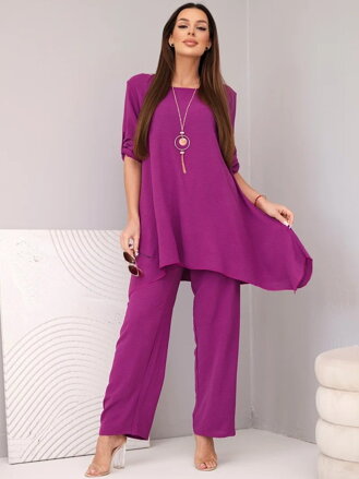 Luxusný dámsky komplet 1025A nohavice + top 