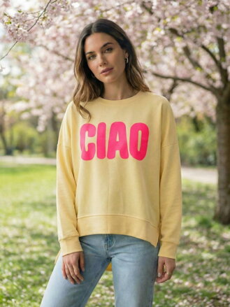 Dámska žltá oversize mikina CIAO 