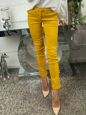 Elegante Damenhose H9122 senfgelb
