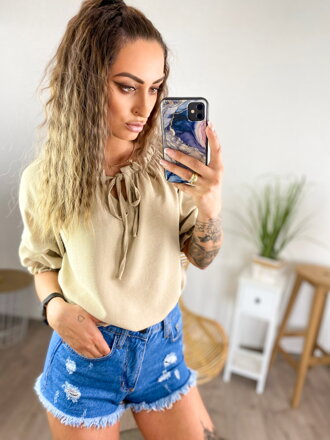Beiges Damen-Top