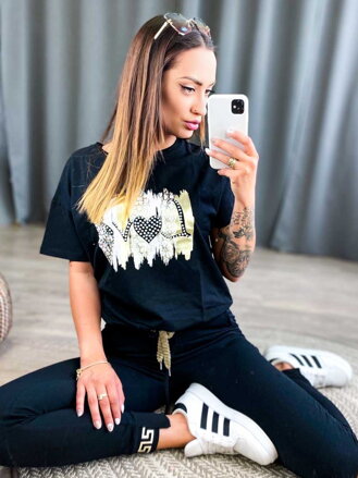 Damen T-Shirt LOVE MFY schwarz