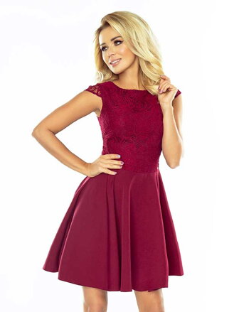 Damen Kleid MARTA 157-3 bordo