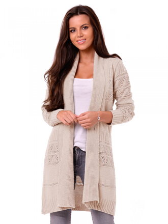 Wunderschöne Strickjacke MARGARET beige