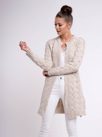 Schöne Strickjacke HARIETT beige