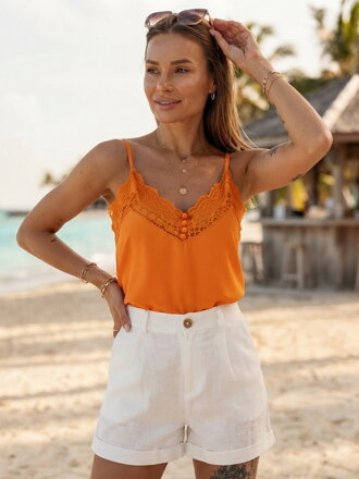 Damen-Top in wunderschönem Orange