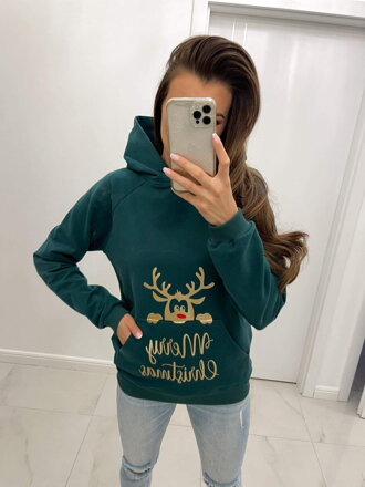 Sweatshirt FROHE WEIHNACHTEN 04 grün
